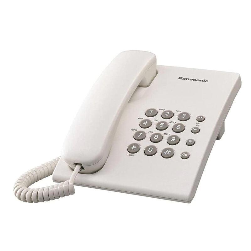 Teléfono Fijo Alámbrico Panasonic KX-TS500MEW B... image number null