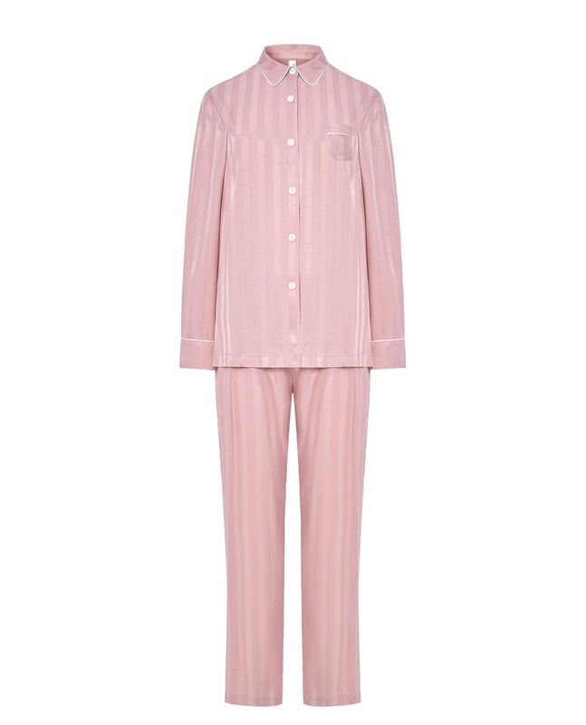 Pijama de Rayas Rosas Rosa image number null