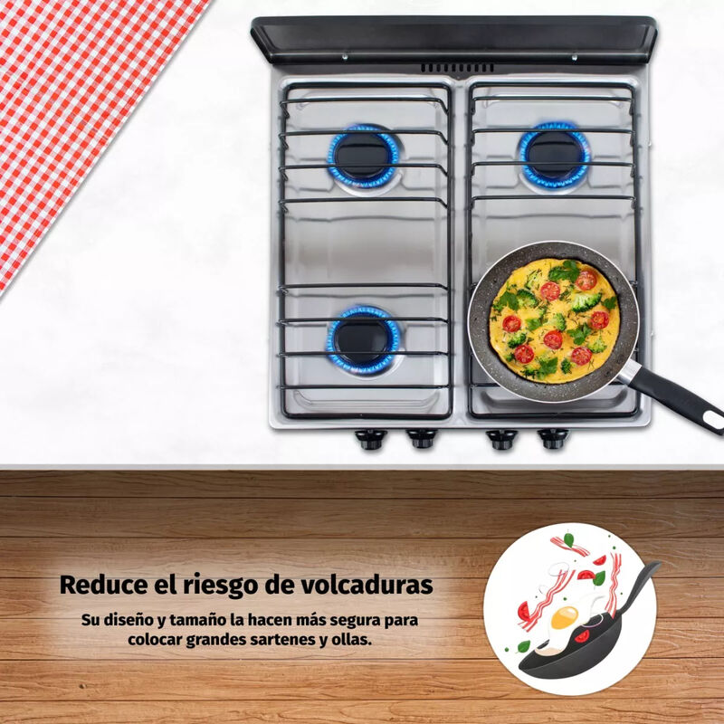 Parrilla de Gas 4 quemadores Super Flama Acero ... image number null