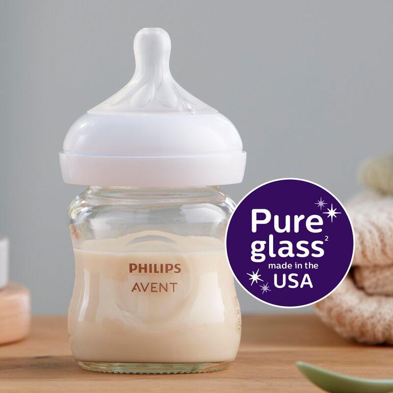 Biber&oacute;n Philips Avent Glass Natural De 120 Ml, ... image number null