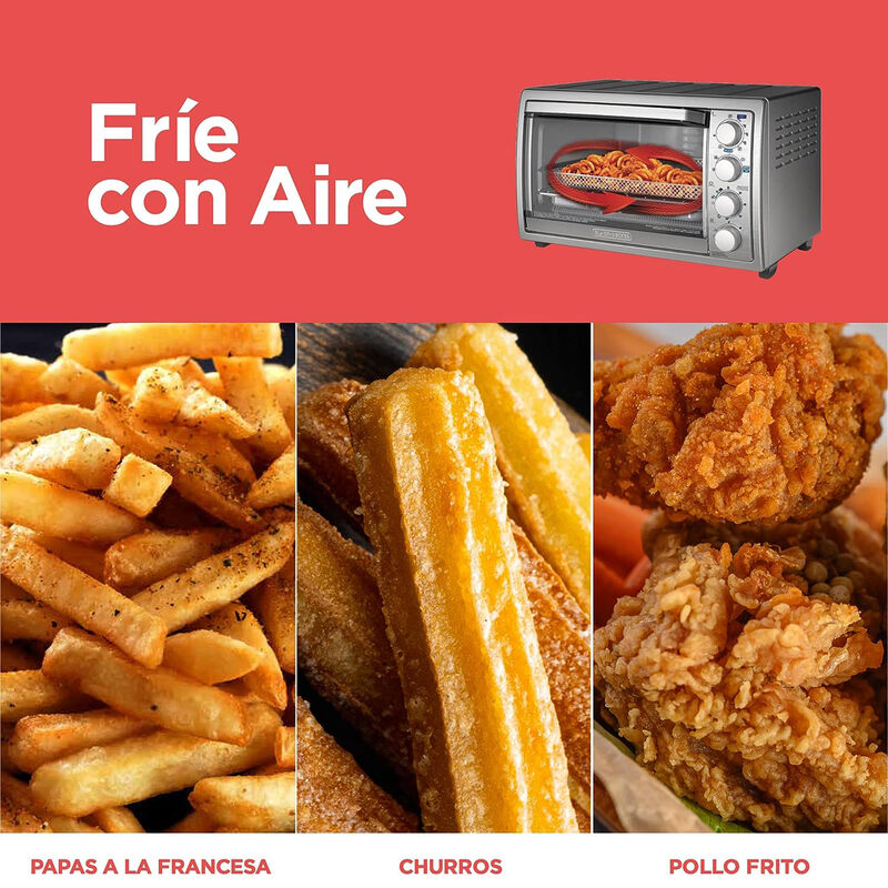 Horno freidora de aire B+D color Plateado TO431... image number null