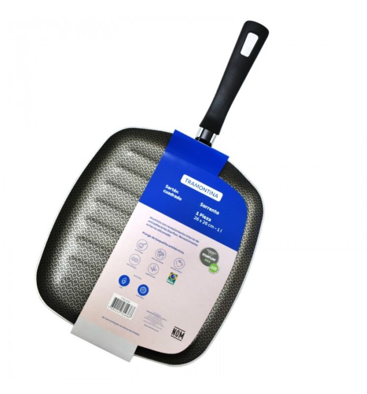 Sart&eacute;n cuadrado Tramontina 27817508 grill 26CM ... image number null
