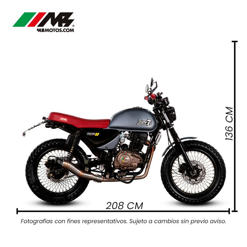 Motocicleta Super 7 Gris 250cc R line image number null
