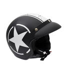 Casco Moto 3/4 ITALIKA certificado DOT Estrella gafas solares. Visera desmontable. Talla L