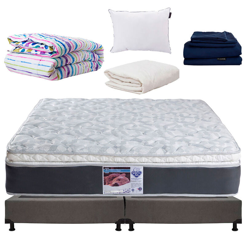 Colch&oacute;n King Size Spring Air Marte+S&aacute;banas Soft... image number null