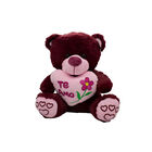 Oso De Peluche Morado Coraz&oacute;n Te Amo Regalo De San Valent&iacute;n