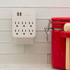 Multicontacto Pared 6 Ac + 2 Usb
