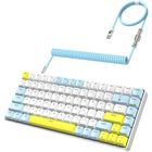 Teclado Mec&aacute;nico YINDIAO K84 75% Intercambiables Rojos Lim&oacute;n