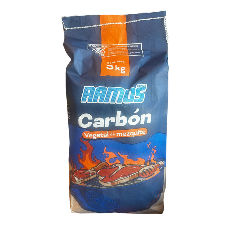 Carb&oacute;n Vegetal De Mezquite Ramos 3Kg image number null