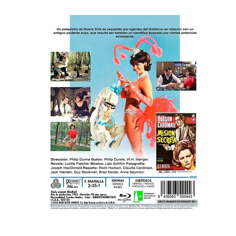 Misi&oacute;n Secreta [blu-ray R] (1965) Blindfold image number null