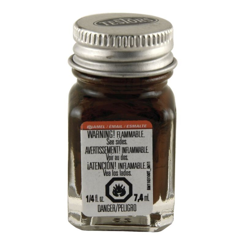 Pintura De Esmalte Testors 7 ml Marr&oacute;n Claro image number null