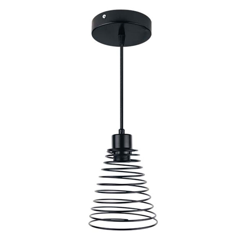 Lampara Colgante Aksi Spring Cono Negro image number null