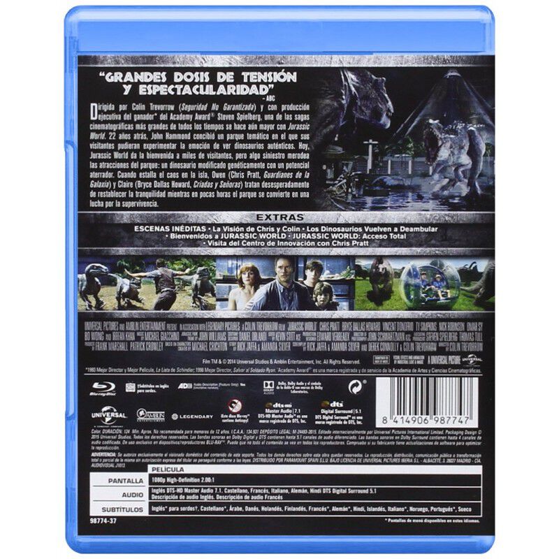 Jurassic World (blu-ray) image number null