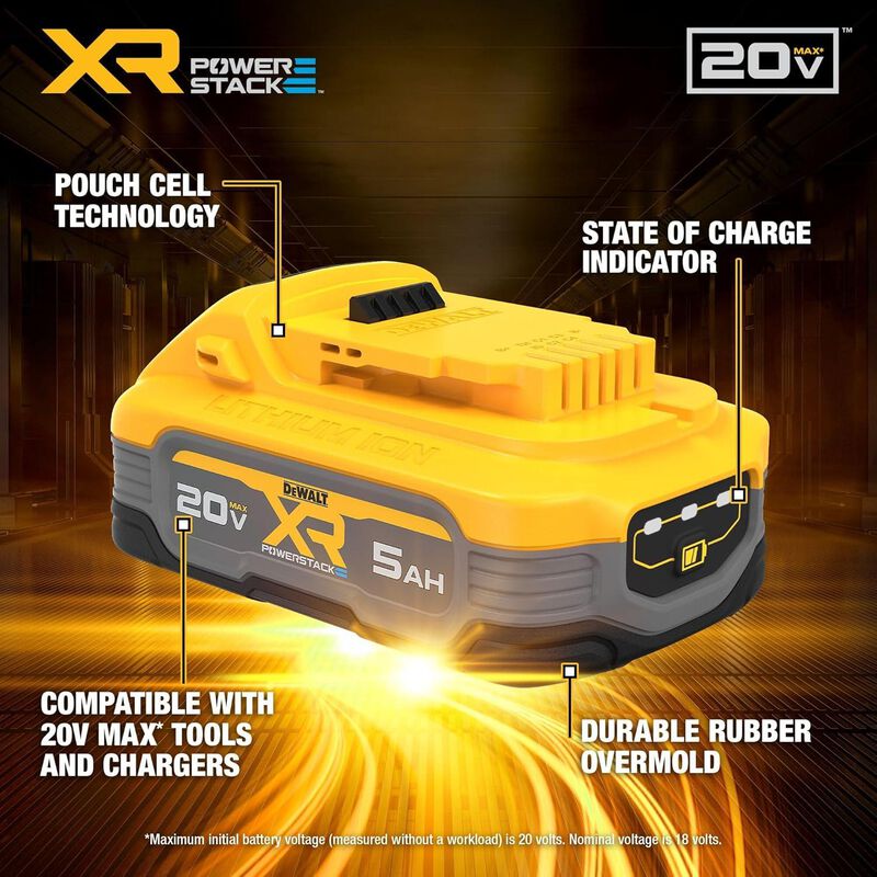 Bater&iacute;a Dewalt Powerstack 20v 5.0ah Profesional... image number null
