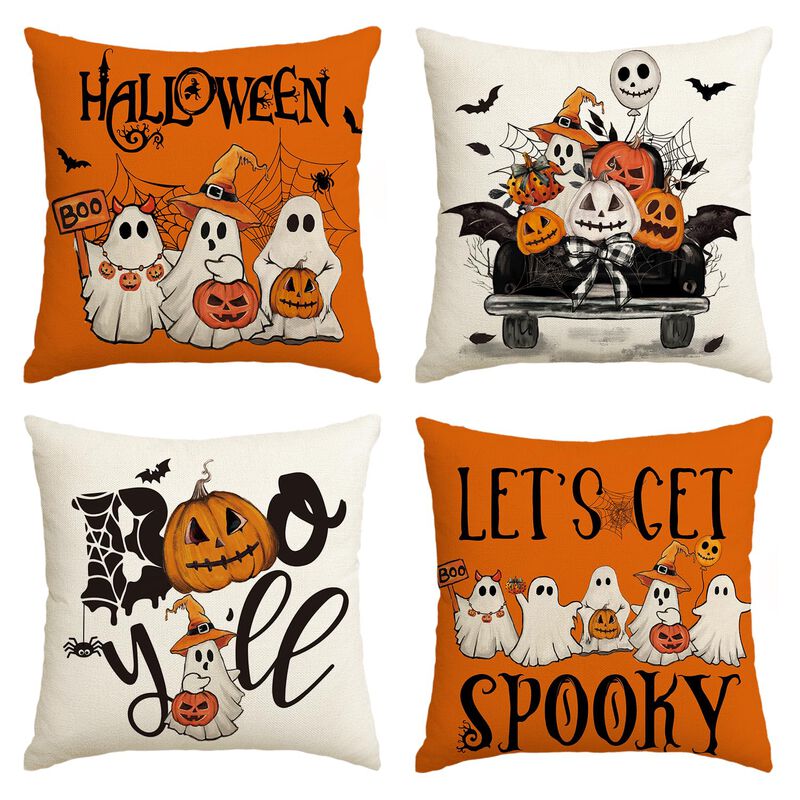 Fundas De Coj&iacute;n Avoin Colorlife Halloween Ghost... image number null
