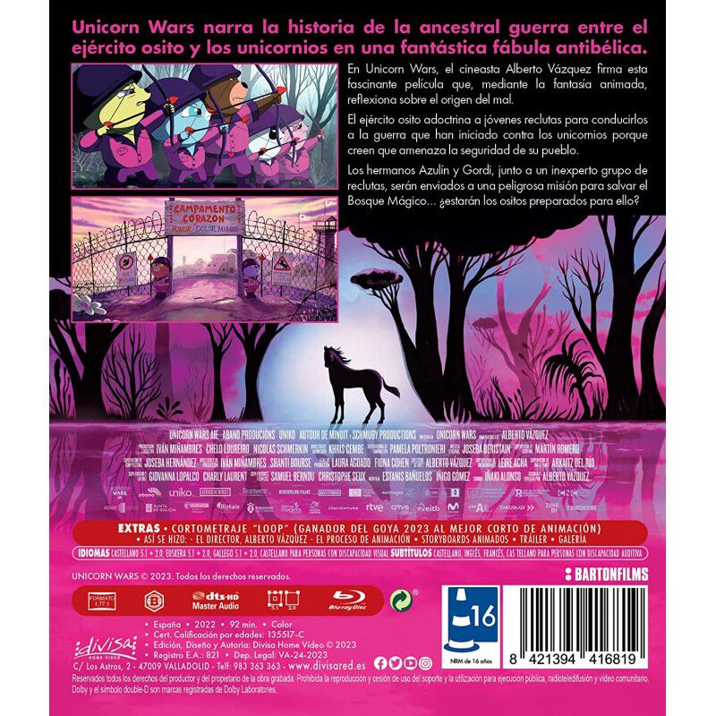 Unicorn Wars (incluye el Cortometraje LOOP - Ga... image number null