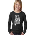 Camiseta De Manga Larga Word Art Para Ni&ntilde;a - Sweet Home Alabama - Negro