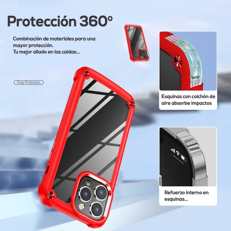Funda Tekku Shock Hardshell Para Iphone 15 Pro ... image number null