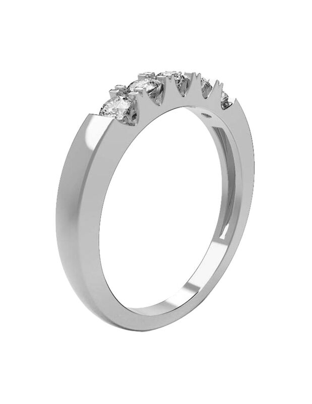 Anillo de Compromiso en Oro de 10K con Circonia... image number null