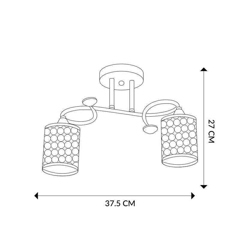 L&aacute;mpara de techo Mil Luces KALISH 002 DORADO image number null