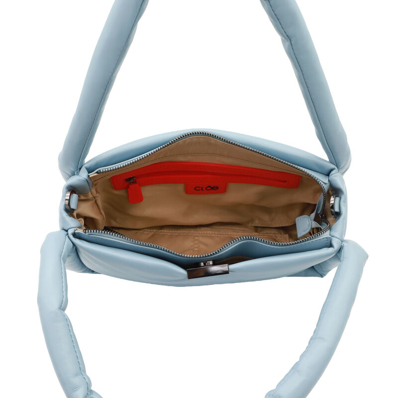 Bolsa Tote Grande Look Puffy Color Azul image number null