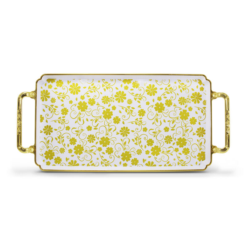 Charola Decorativa Rectangular Con Asas, Bandej... image number null