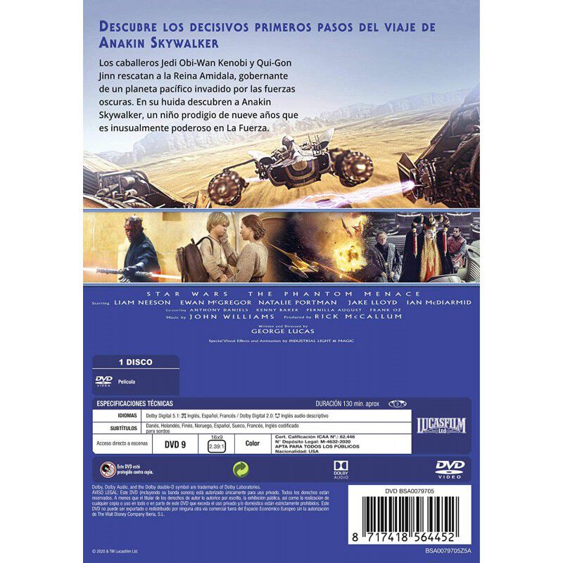 Star Wars Ep I: La Amenaza Fantasma (Edici&oacute;n re... image number null