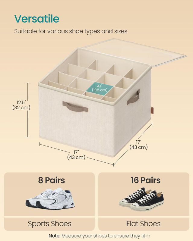 Organizador De Calzado Songmics 43x43x32 Cm 16 ... image number null