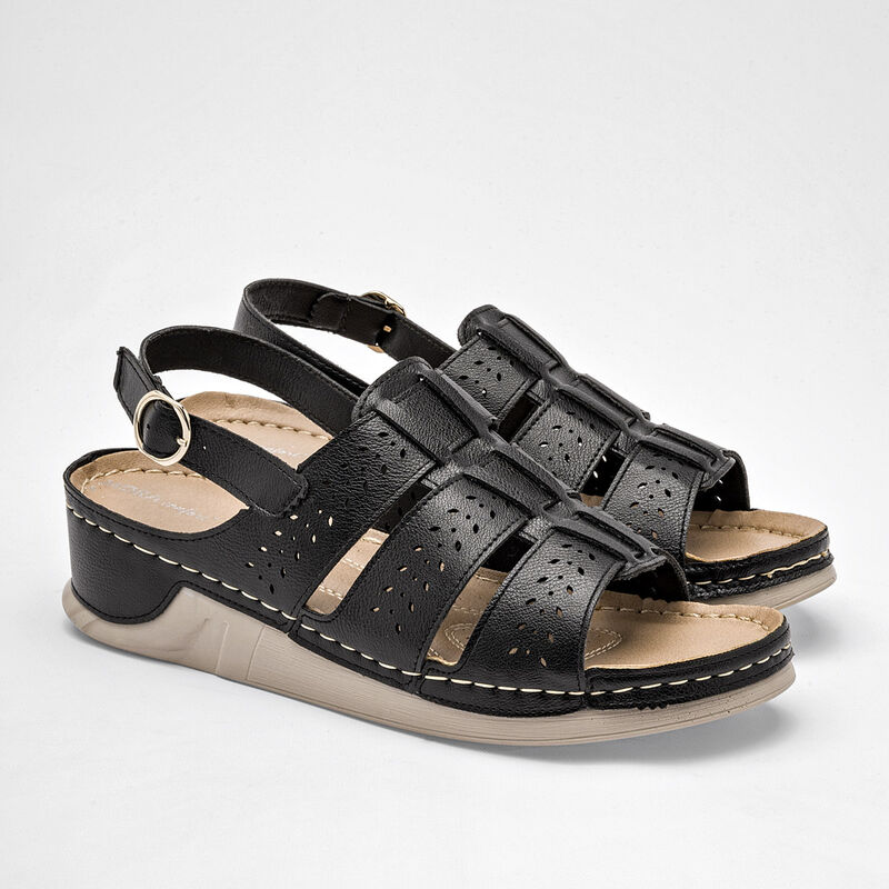 Mora Confort Sandalia para mujer negro image number null