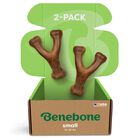 Juguete Para Morder Benebone Wishbone Sabor Tocino Real, Tama&ntilde;o Peque&ntilde;o, 2 Unidades