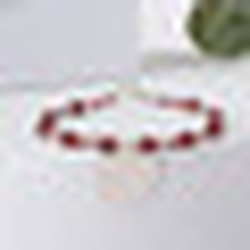 Pulsera Querer de Granate Natural y Coraz&oacute;n de ... image number null