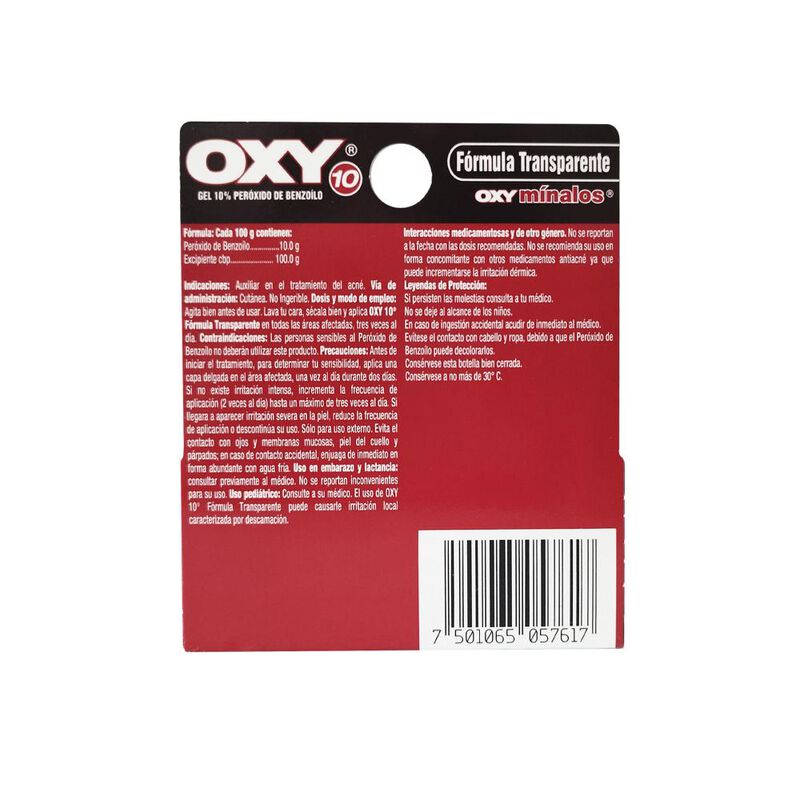 Oxy 10 Transparente 10% 30 Gramos image number null