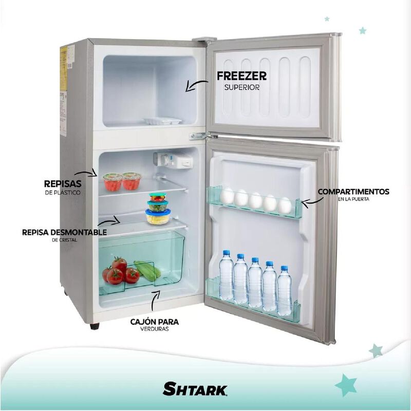 FRIGOBAR CUORY SHTF2P86LP 3 PIES DE 86L 127V PL... image number null