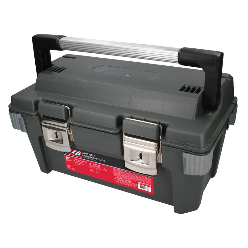 Caja portaherramientas pl&aacute;stica con broches met... image number null