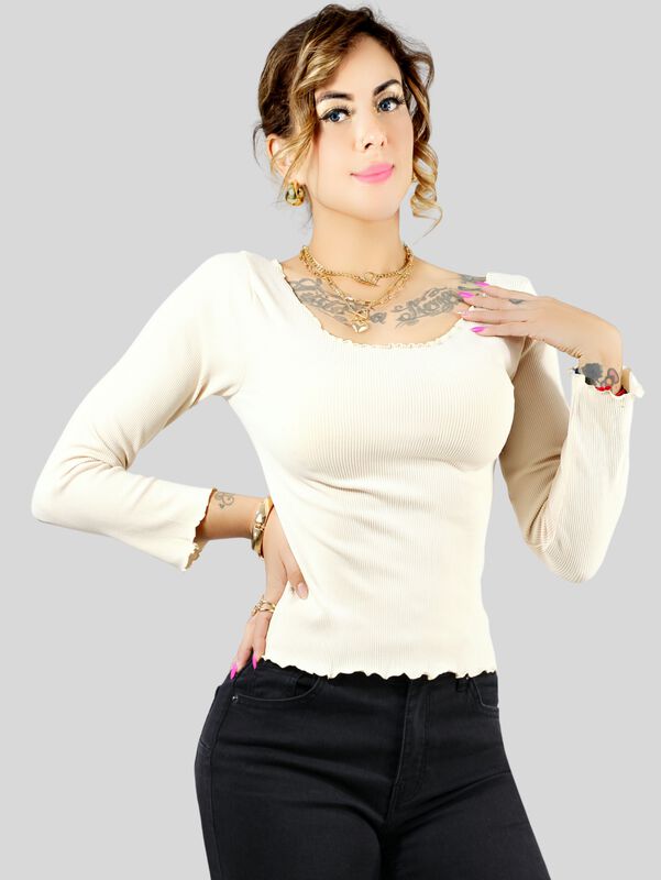 Set De 2 Sueter De Mujer Manga Larga Sueteres S... image number null