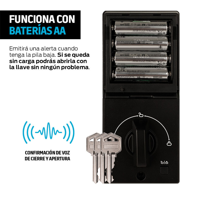Cerradura Inteligente para Exterior 3 en 1: App... image number null