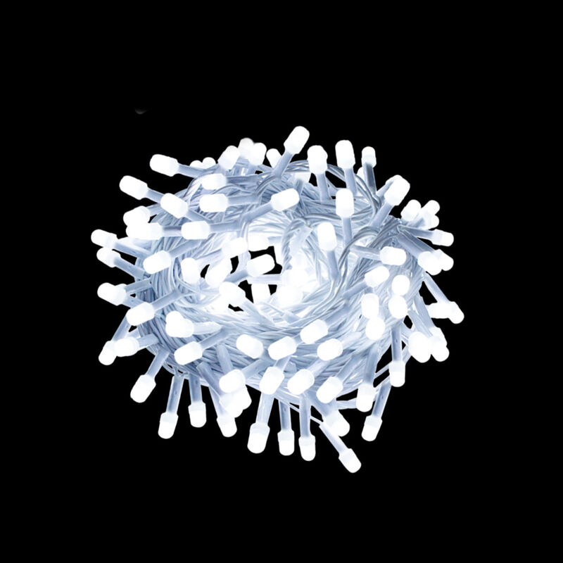 Serie Navide&ntilde;a 50 LED luz blanca 3 metros cable... image number null