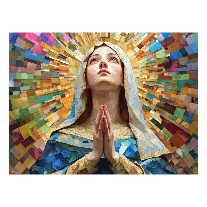 Cuadro Decorativo Religioso 70x100cm V&iacute;rgen Mos... image number null