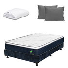 Colch&oacute;n Matrimonial Eon + Box + Almohada 2pack + Protector Cloud