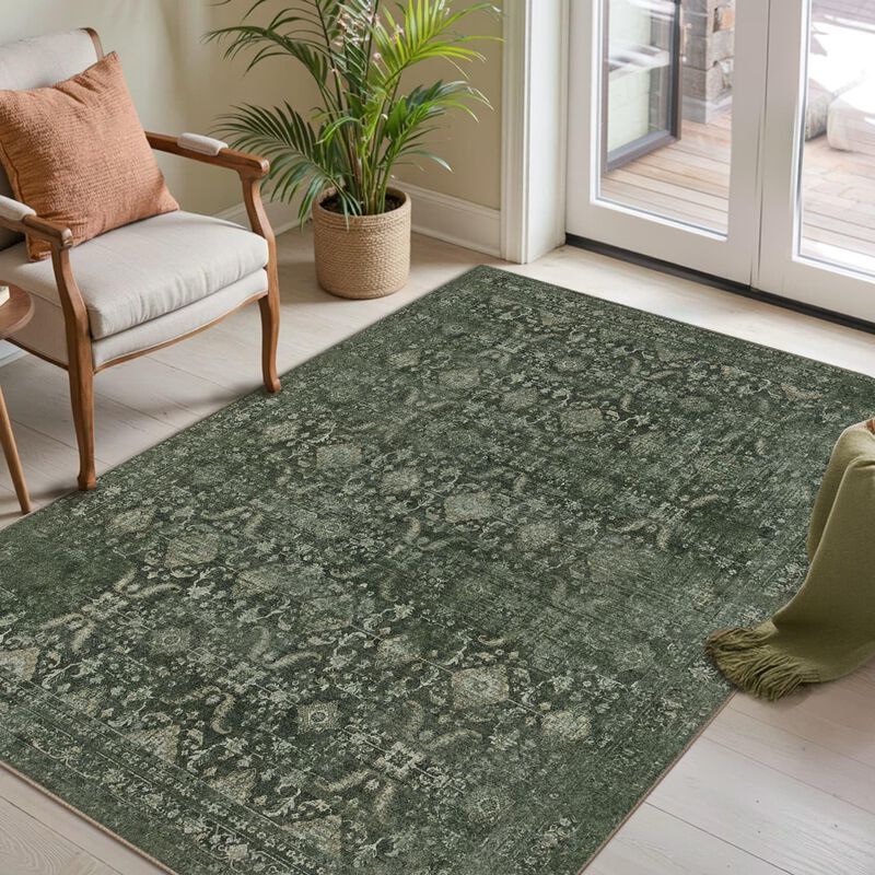Alfombra Rugxara Green 91x150 Cm Lavable image number null