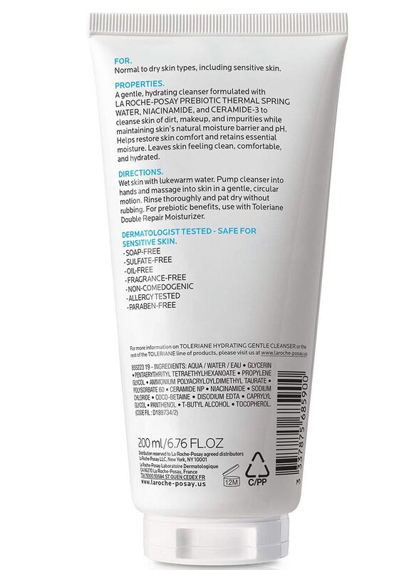 Limpiador Facial La Roche-posay Toleriane Hidra... image number null