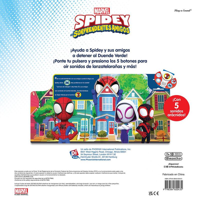 Libro con pulsera y 5 sonidos &iexcl;Vamos telara&ntilde;as!... image number null