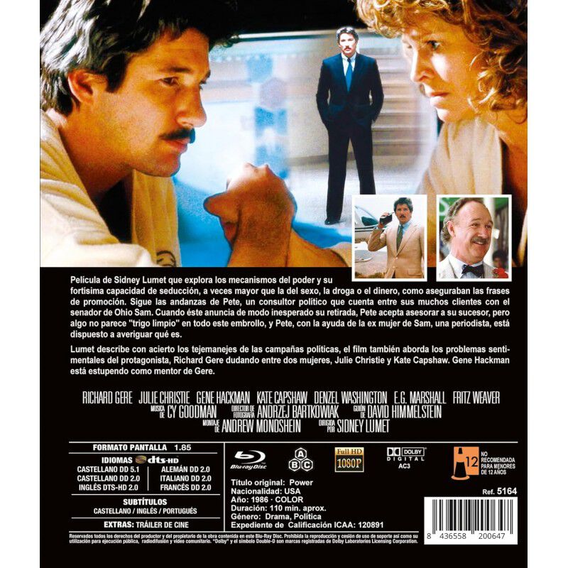 Power [blu-ray] (1986) image number null