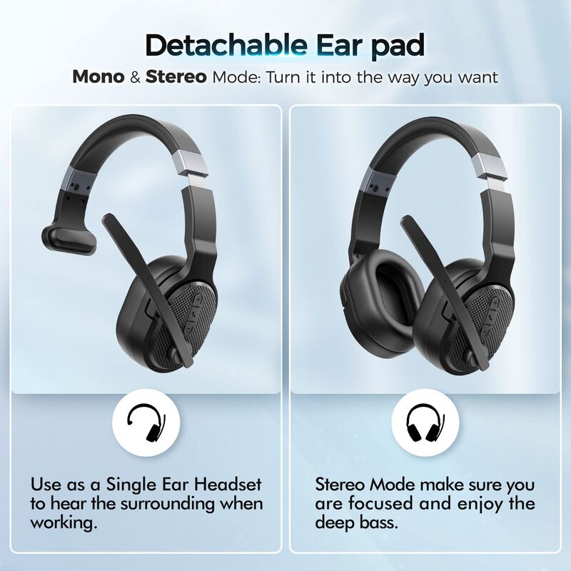 Auriculares Bluetooth Cosmusis Trucker Wireless... image number null