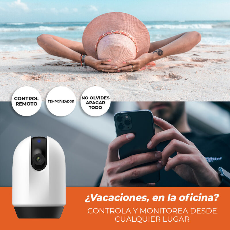 Cámara de Monitoreo Inteligente WiFi Interiores... image number null