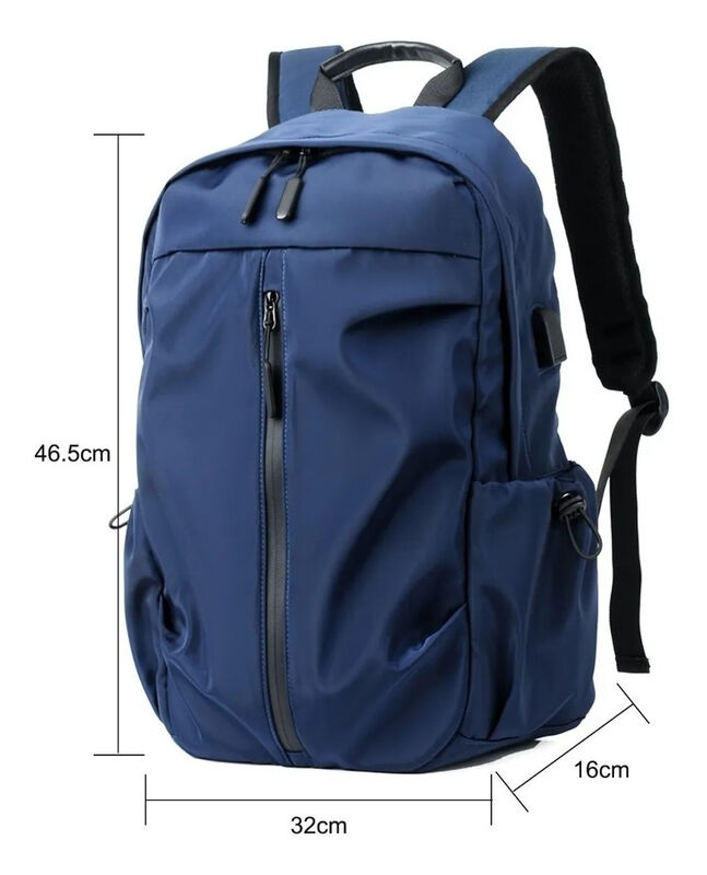 Mochila Escolar Azul con Puerto USB image number null