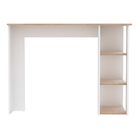 Barra  Desayunador DAN con Repisas Abiertas, Organizaci&oacute;n Pr&aacute;ctica y Sofisticado, Blanca