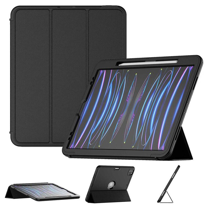 Funda TEKKU Flip para iPad Pro 12.9 Negra A2436... image number null