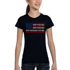 Camiseta Word Art Para Ni&ntilde;a - Happy 4th of July - Negro