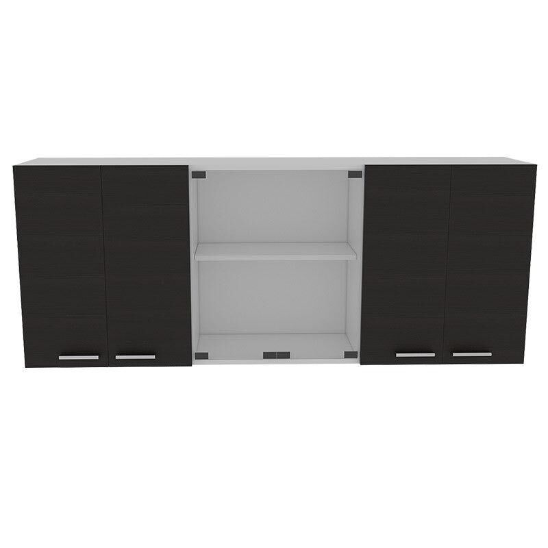 Gabinete Superior Vega color Blanco y Wengue Vi... image number null